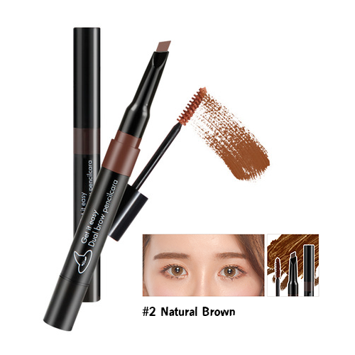 Witch's Pouch Get It Easy Dual Brow Pencilcara #2 น้ำตาลธรรมชาติ